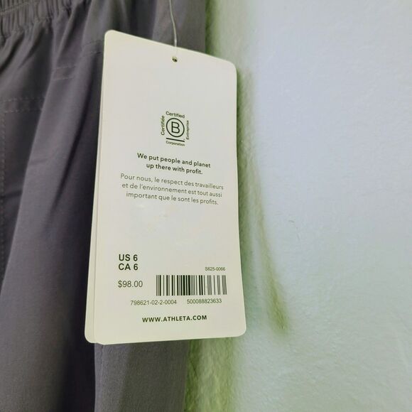 NEW Athleta Savannah Jogger Pants 6 Purple Lightweight  Pockets Pull-On Fitness - Picture 7 of 13